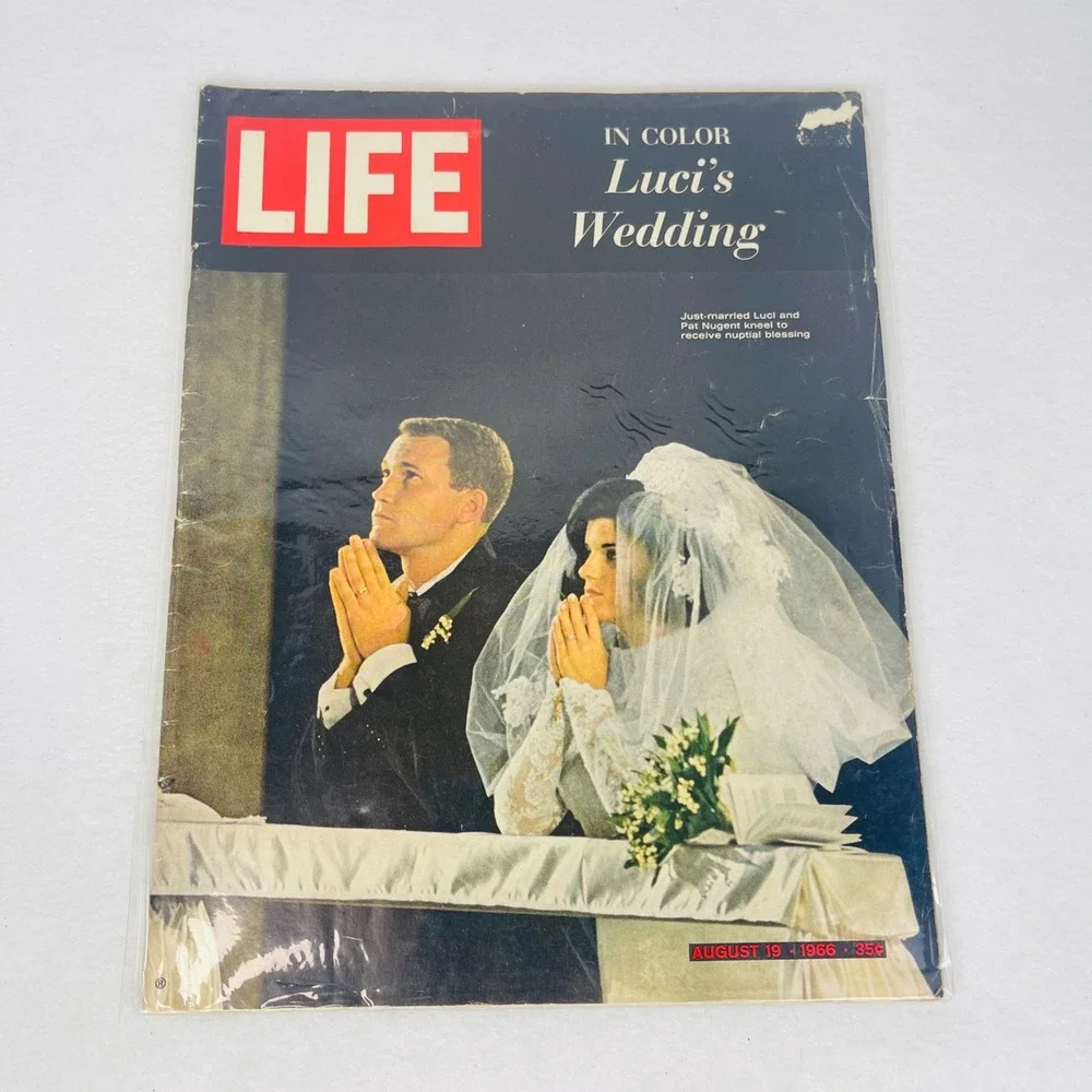 Vintage LIFE Magazine August 19 1966 Luci's Wedding Coca-Cola Ad Back Cover
